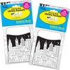 Barker Creek Color Me! Cityscapes Peel & Stick Library Pockets, Multi-Designs, 60/Set 3847